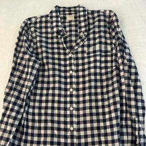 Checkered button down J Crew shirt
